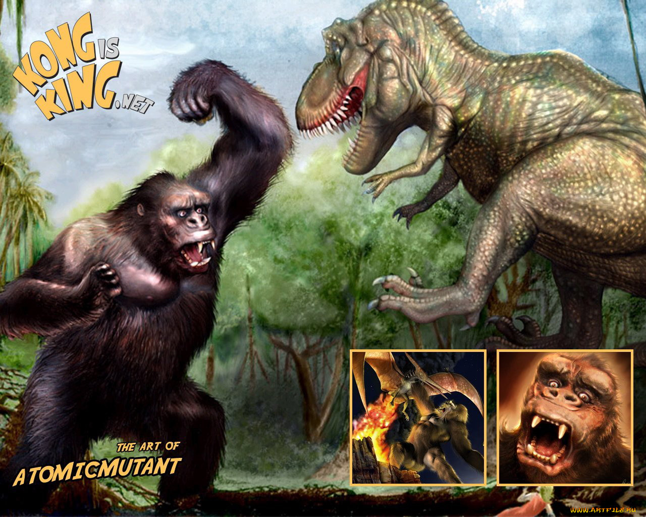 Кинг против динозавров. Тираннозавр Кинг Конг 2005. Кинг Конг динозавры. Конг против динозавров. Кинг Конг против динозавров.